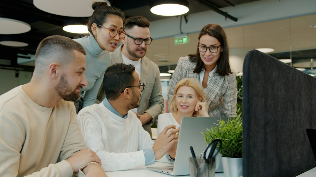 group of programmers collaborating